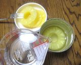 A picture of step 1 of Children's Day: The Whole Can! Canned Pineapple Jelly.