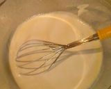 A picture of step 4 of Bavarois.