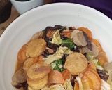 Foto langkah ke 5 dari resep Sapo Tofu Jamur Sayuran.