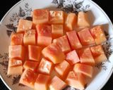 A picture of step 2 of Sweet Papaya Gulgula.