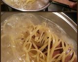 A picture of step 1 of AMIEs Fresh SPAGHETTI with Fresh Tomatoe & Basil.