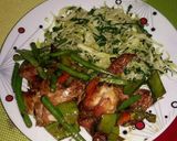 A picture of step 9 of Star fried chicken & steamed cabbages.