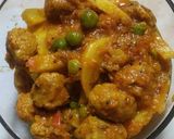 A picture of step 4 of Soya chunks_Potato Dry Vegetable.