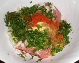 A picture of step 1 of Lamb and Egg Meatball Tajine (Kofta Tajine).