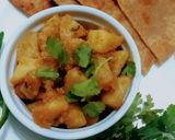 A picture of step 4 of Alo ki bhujia.