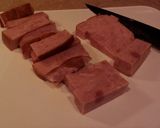 A picture of step 2 of Ham Fries With Sriracha Mayonnaise.