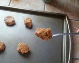 A picture of step 3 of Peanut butter cookies (no flour).