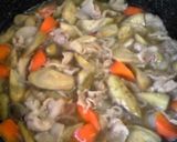 A picture of step 2 of Simmered Pork Belly and Burdock Root.