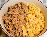 A picture of step 6 of Komatsuna and Pork Soboro Rice Bowl.