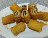 Foto langkah ke 6 dari resep Roti Gulung Goreng (smookebeef keju).