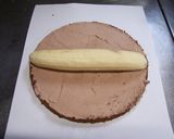 A picture of step 3 of Chocolate & Banana Carp Banner Cake for Kid's Day.