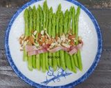 Hình bước làm 6 của món Salad Măng tây Hạnh nhân