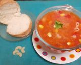 A picture of step 5 of Easy Peasy Milano Minestrone Soup --- A healthy version of Italian Minestrone Soup.