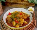 Gambar langkah 9 resipi Kari Kapitan Ayam.