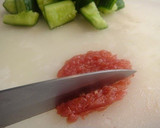 A picture of step 2 of Pounded Cucumber with Refreshing Pickled Plum and Miso Sauce.