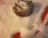 A picture of step 4 of sunshine's crinkle chocolate cookies.