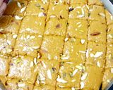 A picture of step 7 of Mohanthal (Traditional Indian Fudge).
