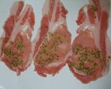 A picture of step 1 of Pan Fried Pork with Grainy Mustard.