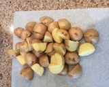 A picture of step 3 of Roasted Baby Golden/Sweet Potatoes.
