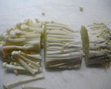 A picture of step 1 of My Family's Staple Dish Enoki Mushroom Miso Soup.