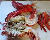 A picture of step 3 of Lobster Thermidor.