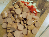 Tumis sosis pedas manis