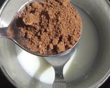 A picture of step 2 of Custard choco coffee pudding.