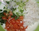 A picture of step 3 of Vegetable raita.