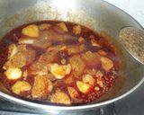 A picture of step 4 of Kashmiri dum aloo.
