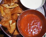 A picture of step 2 of Leftover roti nachos.