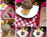 Foto langkah ke 4 dari resep Chocolate ice cream w brownies eggless.