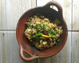 Foto langkah ke 4 dari resep Sambal Telur Penyet Kacang Panjang.