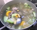 Hình bước làm 2 của món Nha đam nấu canh