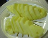 A picture of step 1 of Sausage and Potato Baked with Cheese and Mayonnaise For Your Bento.