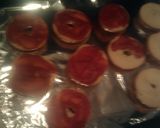 A picture of step 3 of mini Bagel Bites.