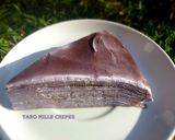 Foto langkah ke 10 dari resep Taro Mille Crepes Cake.