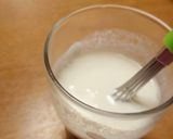 A picture of step 1 of Milk Yogurt Soda.
