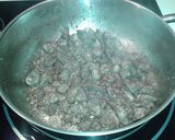 A picture of step 2 of Liver with ricotta cheese.