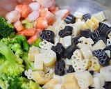 A picture of step 6 of Gourmet Supermarket-inspired Shrimp, Broccoli, and Egg Salad.