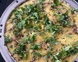 A picture of step 5 of Dhokla vegan.