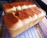 A picture of step 5 of Soft & Moist Mini Roll Loaf In a Pound Cake Pan.
