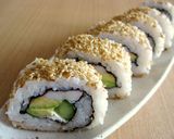 A picture of step 9 of California Rolls with Cream Cheese.