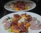 Foto del paso 8 de la receta: Melón y pepino con dos jamones