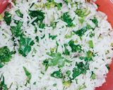 A picture of step 1 of Chawal Ka Paratha.