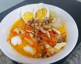 Foto langkah ke 3 dari resep Lontong sayur magicom.