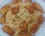 Foto del paso 5 de la receta: Espaguetis con pisto, y trozos de pollo
