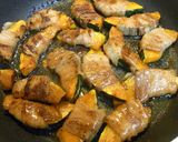 A picture of step 8 of Kabocha Squash & Pork Belly Meat Rolls.