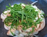 A picture of step 10 of Stir-fried Chicken Breast and Shiso Leaf with Lemon Juice and Fish Sauce.