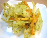 A picture of step 4 of Cheesy Chikuwa Fried Isobe-Style.