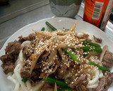 A picture of step 4 of Udon Noodles With Meat In Only 3 Minutes.
